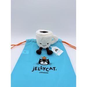 Jellycat Amuseables Espresso Cup Authentic NWT With Dust Bag